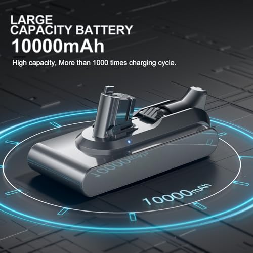 Image of Bonacell 10000mAh V11 Battery Replacement for Dyson Button Click in Installation Style V11 /Extra /Absolute /Animal /Torque Drive /Outsize /V15 /SV15 /SV22 25.2V Cordless Vacuum Battery