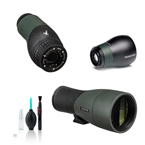 Swarovski STX Spotting Scope Modular Zoom Eyepiece (Straight Viewing) with Swarovski 85mm Objective Lens Module and 23mm Digiscoping Lens - SWAROVSKI OPTIK