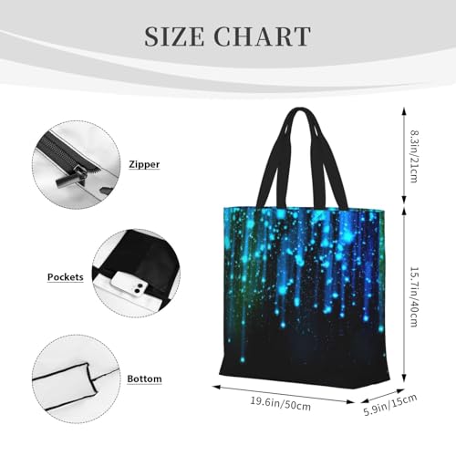 Stars print Tote Bag for Women Reusable Shopping Bag Large Beach Bag Travel Vacation Work4