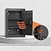 Wall Safes Between the Studs, Hidden Safe with Digital Keypad, Removable Shelves, In Wall Safe for Firearms, Gun, Valuables (Black)