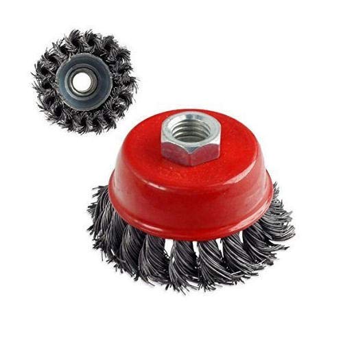 Menage® Twisted Cup Brush for Removing Rust, Paint, as Well as for Polishing