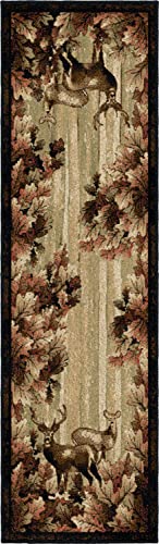 Tapete Mayberry Rug Rustic Lodge 27" x 91" negro miniatura 1