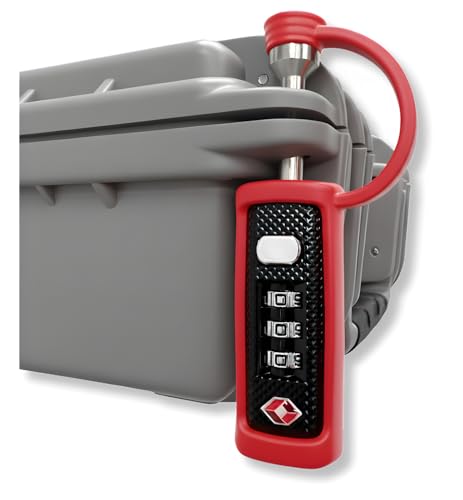 Image of TSA Approved Travel Gun Lock, Cut-Resistant Child-Safe Padlock, White