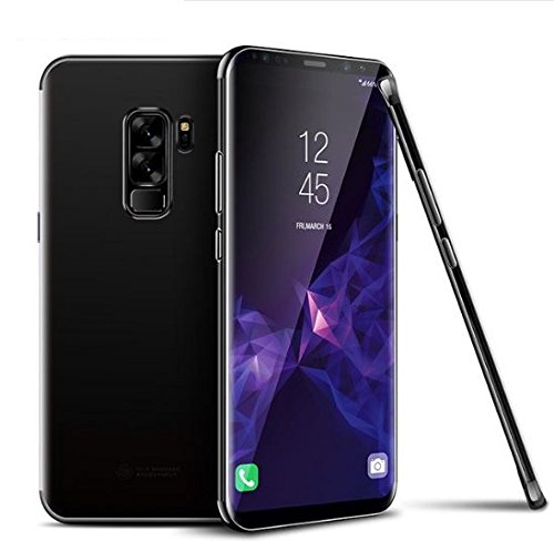 MobiTussion Shockproof Electroplating Soft Transparent Back Cover Case for Samsung Galaxy A6 Plus (Black) (B07DK5T4HP) Amazon Price History, Amazon Price Tracker
