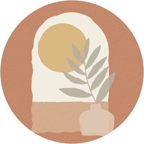 Ambiance Sticker Non-Woven Wallpaper Giant Frescoes Pre-Pasted Giornata Di Sole Astratta Decorative Label H 90 x L 90 cm - Image 2