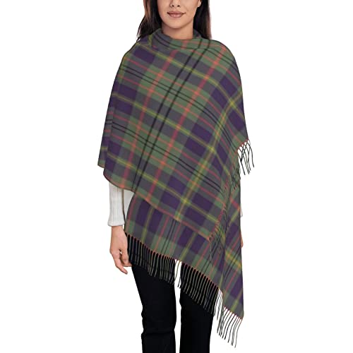 Soft Cashmere Feel Scarf Winter Warm Scarves Large Pashmina ShawlScottish Clan Taylor Weathered Tartan Plaid3