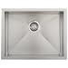 Phoenix 22-1/2" Undermount 16 Gauge Stainless Steel Square Kitchen Bar Sink Zero Radius