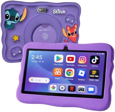 Tablet Infantil 6GB+128GB com Capa Temática, Caneta, Jogos Instal...