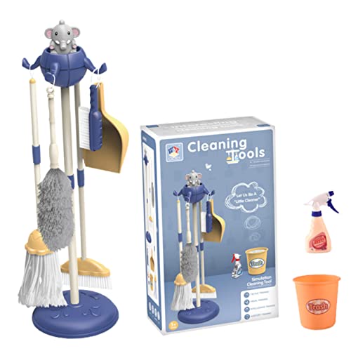 Alasum 1juego Conjunto De Juguete De Limpieza para Simulación De Escoba y Recogedor para rol Educativos y Desarrollo De Habilidades Accesorios De Color Aleatorio