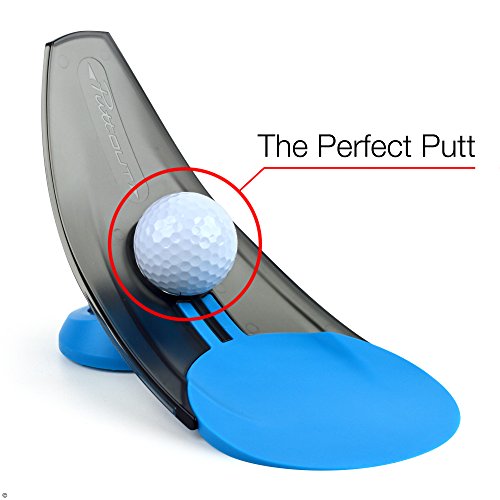 PuttOut Pressure Putt Trainer - Perfect Your Golf Putting (Blue)