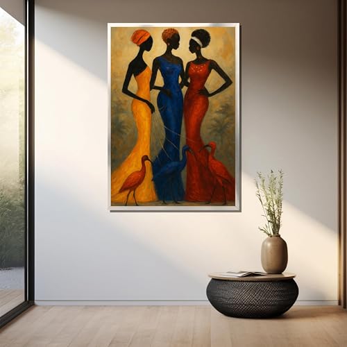 Tableau d'art mural figures de mode pour habiller un mur blanc vide - 4
