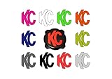 2x KC PRO6 / Titan Gravity Light Cover Vinyl Decal Overlay Sticker (Red)