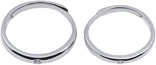Jujutsu Kaisen Ring, Anime Yuta Okkotsu Cosplay Adjustable Stainless Steel Finger Rings Jewelry for Men Women (2 pcs)