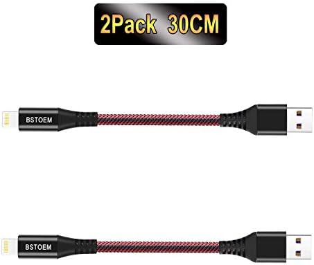 Short Lightning Cable 2Pack 7Inch USB Charging Cord for Apple iPhone Charger 14/13/12 Pro/11/Xs Max/Xr/X/8/7/6/6s Plus/SE/5c/5s/5 iPad Air/Mini