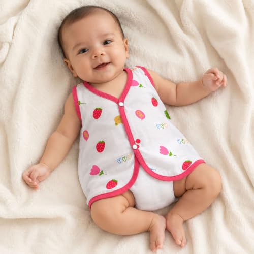 Image of V2M Cotton Jhabla New Born Baby Clothes