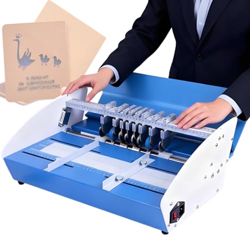 Máquina eléctrica de papel para pliegues/línea punteada/corte para tarjetas, invitaciones, fundas de libros, 460 mm