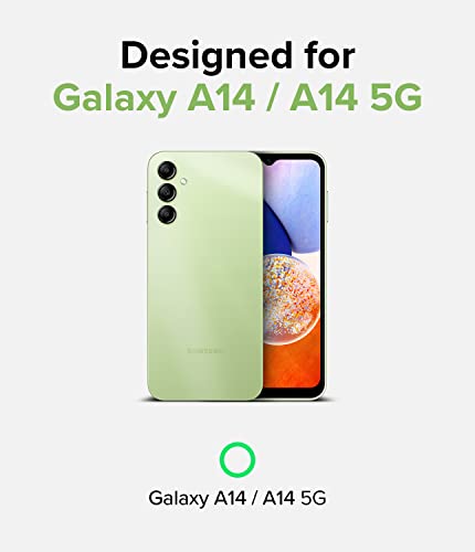 Image of Ringke Fusion Compatible with Samsung Galaxy A14 4G / 5G Case Cover Transparent Hard Back Soft Flexible TPU Bumper Scratch Resistant Natural Form Samsung A14 Back Cover - Clear