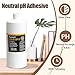 Lineco Neutral pH Adhesive, Archival Quality Acid-Free PVA Buffered Adhesive Dries Clear Flexible, 1 Quart, Ideal for Paper Board Framing Collage Crafts Bookbinding