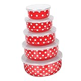 Photo Gallery ukcoco 5 pezzi ciotole enamel con ermetico contenitori alimentari sigillati per insalata frutta zuppe e impilabili per cucina e conservazione fresh Photo Gallery ukcoco 5 pezzi ciotole enamel con ermetico contenitori alimentari sigillati per insalata frutta zuppe e impilabili per cucina e conservazione fresh
