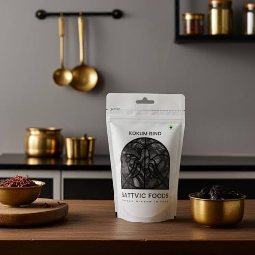 Sattvic Foods Kokum Rinds (250 g) | No Additives, Wet and Juicy Sun-dried Kokum | Sourced from Goa | Rich in Vitamin C & Supports Digestion | Perfect for Curries, Juices, & Traditional Syrups