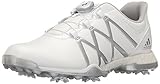 adidas Women's Adipower Boost BOA Golf Shoe, White/Matte Silver, 8 M US