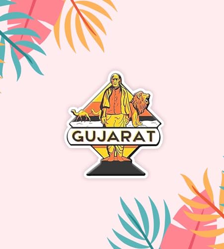 Image of Gift Me Bazar Gujarat Fridge Magnet Home & Office Decor Items | Refrigerator Door Stylish Wooden Decor Souvenir Gift