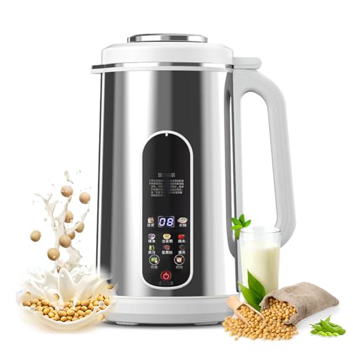Produttore di Latte di Noci - Produttore di Latte di Soia da 1,2L con 20 Lame, Timer 24 Ore e Funzione di Auto-Pulizia per Latte di Avena e Soia Fatto in Casa