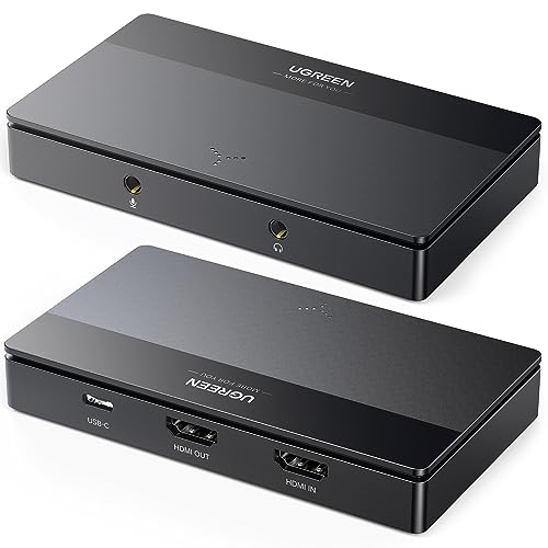 UGREEN Capturadora Vídeo HDMI USB C 1080P 60FPS Streaming 4K Grabación en Bucle Compatible con Switch PS5 PS4 Xbox TV Stick DSLR MacBook iPad Pro PC Teléfono