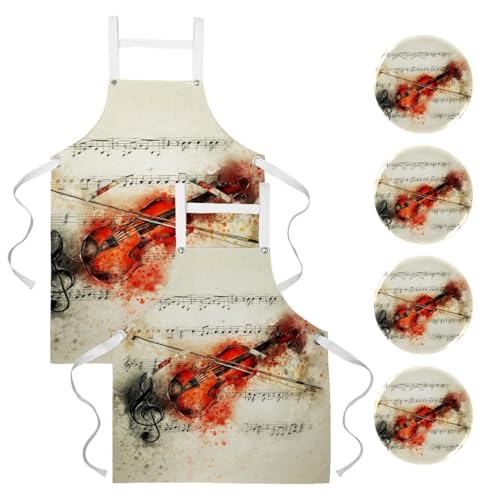 Tablier de cuisine pour nettoyage restaurant et pâtisserie lot de 2 One