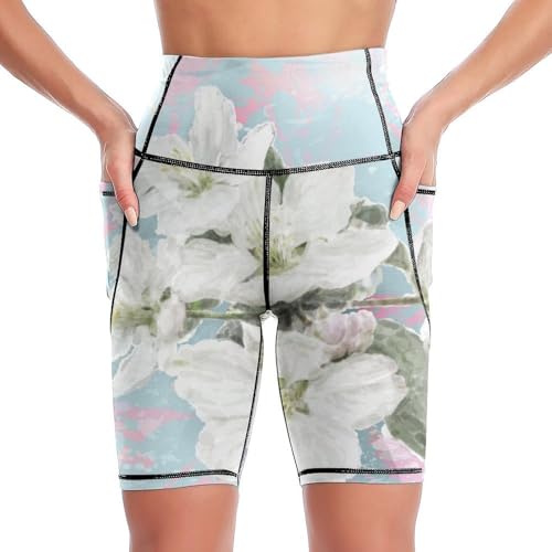 Short de sport taille haute idéal pour le yoga et le fitness S