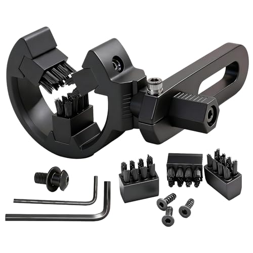 FENJANER Archery Arrow Rest with 3Pcs Replacement Brush -Whisker Brush Biscuit Arrow Rest Left and Right Hand for Compound Bow & Recurve Bow Hunting Shooting