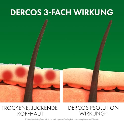 Vichy Dercos Psolution Pflegeshampoo: Beruhigendes Pflegeshampoo mit 5 % Urea gegen trockene juckende Kopfhaut – für empfindliche Kopfhaut geeignet, 200 ml