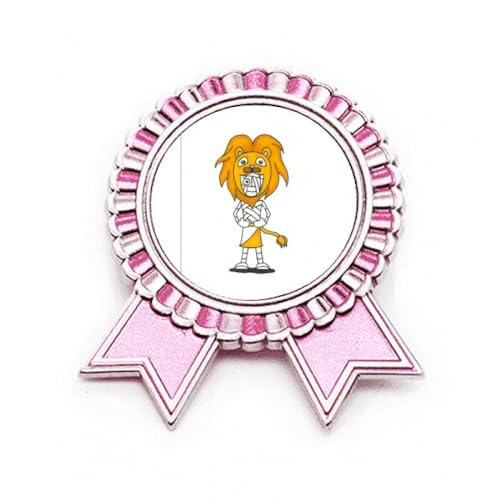 Broche lion égyptien rose en métal M idéale pour personnaliser vos tenues de soirée