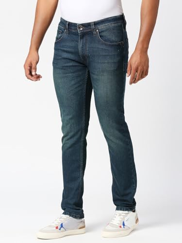 Image of Pepe Jeans Men's Straight Fit Jeans | Mid Rise | Chinox | Jeans for Man
