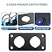 Rocker Switch Panel 16A Waterproof On Off 12V BlueToggle Switch for Cars Trucks Boats, 2 Years Warranty