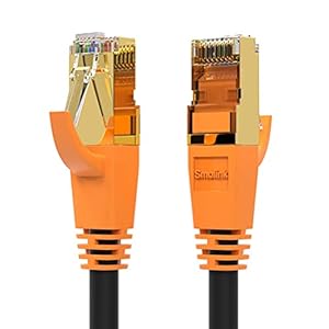 Cat 8 Ethernet Cable, 1.5Ft 3Ft 6Ft 10Ft 15Ft 20Ft 30Ft 35Ft 50Ft 100Ft Heavy Duty High Speed Internet Network Cable, Professional LAN Cable Shielded in Wall, Indoor&Outdoor
