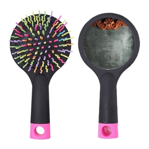 Brosse démêlante en acajou gris ciment brosse à cheveux base coussin pneumatique