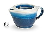 Georgetown Pottery G20 Shaving Scuttle Mug - Cobalt & Purple - 20 Ounce Reservoir - Hand Made in USA