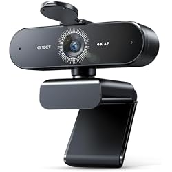 كاميرا ويب EMEET NOVA 4K للكمبيوتر الشخصي - Ultra 4K HD، PDAF Autofocus، ميكروفونات مزدوجة متعددة الاتجاهات، مجال رؤية 73°، تصحيح تلقائي للضوء، USB-A، غطاء خصوصية، مثالي لاجتماعات العمل المتطورة والبث المباشر