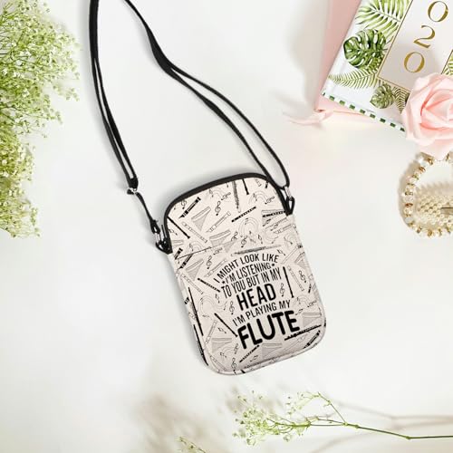 TIIMG I Am Playing My Flute Gift Flute Music Lover Gift Flute Player Gift Flutist Gift Flute Crossbody Bag3