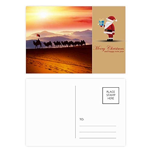 Cartes postales père Noël et route en lot de 20 à offrir pour les fêtes