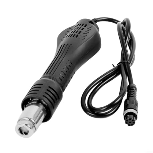 CNANRNANC Mango de aire caliente de repuesto para estación de retrabajo 858A 858D, agarre antideslizante de 12 V 24 V resistente al calor para trabajos de reparación de soldadura (24 V)