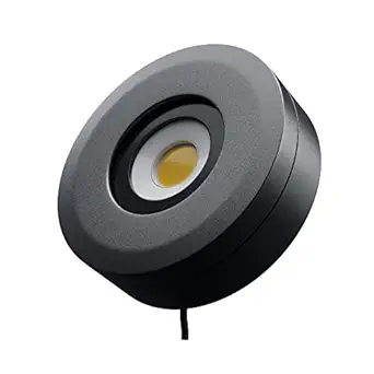 Nortek Platina+ 5W IP65 Surface COB LED Light | Waterproof Outdoor & Indoor Lighting | Black Aluminium Die-Cast Body | Energy-Efficient Cabinet & Ceiling Light | (Warm White, Pack of 1)