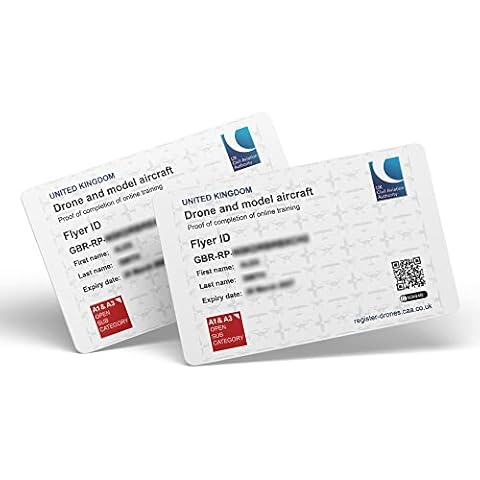 stika.co Custom Printed UK CAA Civil Aviation Authority Drone & Model Aircraft Flyer ID Plastic Card Cover