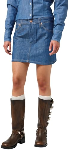 Mini jupe Wrangler femme en denim stretch avec poches fonctionnelles