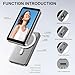 Vlog Selfie Monitor Screen for iPhone & Android, Audio Sync Built-in Speaker, Wireless Magnetic Phone Back Camera Monitor with Remote Control for Selfie Vlog Live Stream TikTok (Grey)