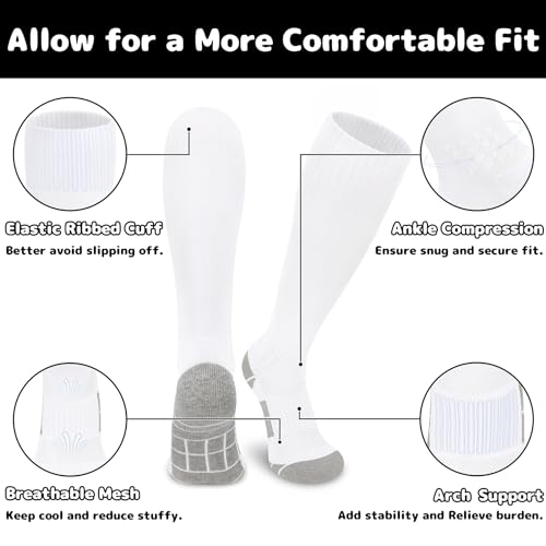 Olreco Soccer Socks Youth Adult Kids Baseball Socks Youth Boys Girls Softball Socks Knee High Youth Football Socks Team Sport2