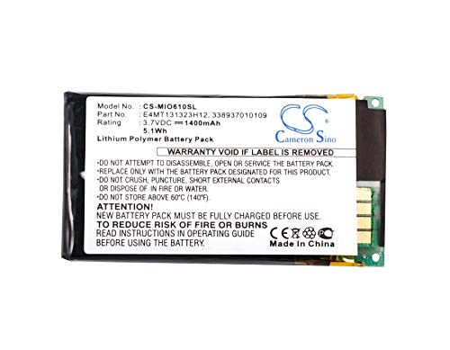 Batteria compatibile con Mitac Mio H610 1400mAh