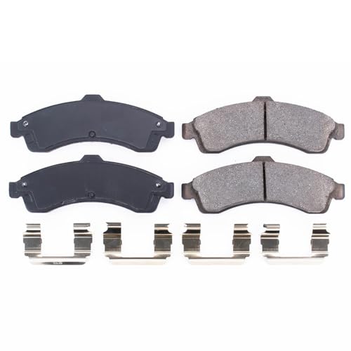 Image of PowerStop Front Brake Pads for Buick Rainier 2004-05 |Chevrolet SSR 2003-06 |Trailblazer 2002-05 |Trailblazer EXT 2002-05 - Z17 Ceramic Brake Pads with Installation Hardware, 17-882