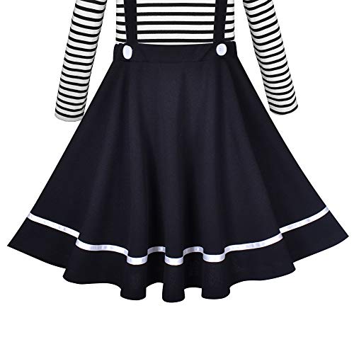 Image of Sunny Fashion 2 Pieces Set Girls Dress T-Shirt Suspender Skirt Halloween Cosplay